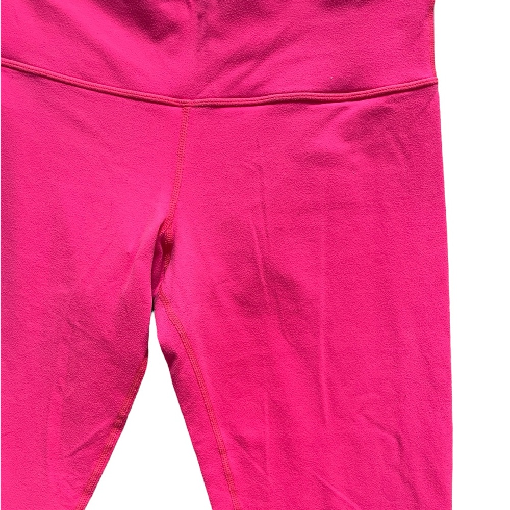 Lululemon Wunder Under Crop reversible legging Paris Pink Barbie hot Pink 8 - Picture 6 of 14